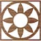 Ekena Millwork Blume Wood Fretwork Pierced Ceiling Medallion, Walnut, 26"OD x 9"ID x 1/4"T CMWP26X26X0250BLWA - alternate 2